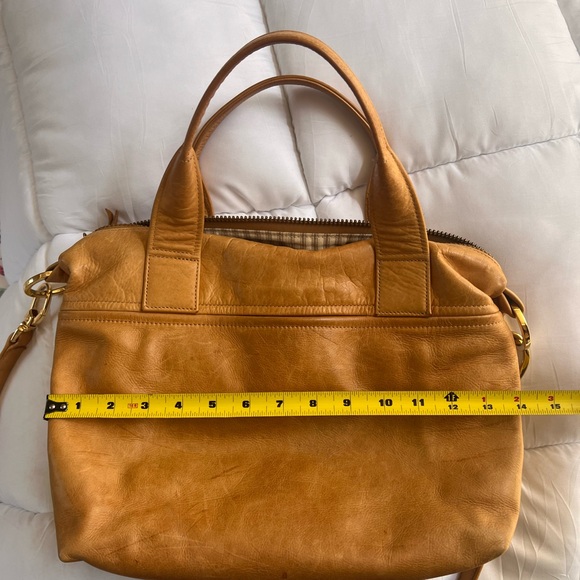 satchel made in Savannah, Georgia
Tan Leather Shoulder Bag - Picture 5 of 7